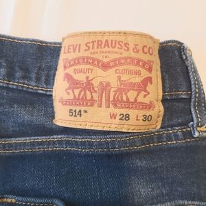 Levi's Men's Jeans 514 W28 L30 Blue Denim